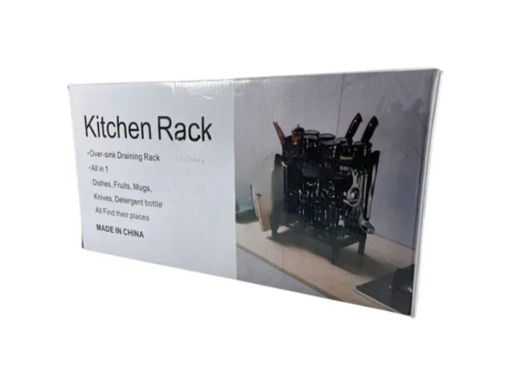Кухонна полиця-органайзер для раковини Kitchen Rack 39х32х21см (AMN) 10k10p425 фото