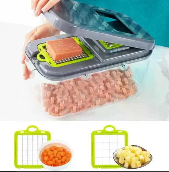 Овочерізка-мультислайсер AND1536 Vegetable Cutter | Ручна овочерізка для овочів, фруктів та салатів 57952 фото