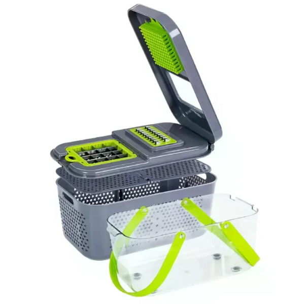 Овочерізка-мультислайсер AND1536 Vegetable Cutter | Ручна овочерізка для овочів, фруктів та салатів 57952 фото