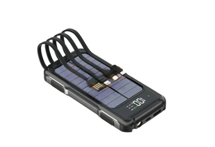 УМБ Power Bank ViaKing 20000 mAh сонячна панель Чорний (H-6) 11k12p003v3 фото