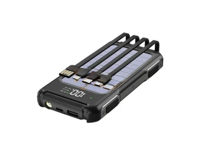 УМБ Power Bank ViaKing 20000 mAh сонячна панель Чорний (H-6) 11k12p003v3 фото