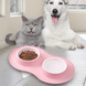 Миска подвійна на силіконовій основі Pet Bowl для котів та собак, Рожевий 05k05p096v2 фото