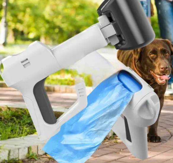 Совок для прибирання за собакою Pooper Scooper з відсіком для пакетів, Чорний 05k05p100v2 фото